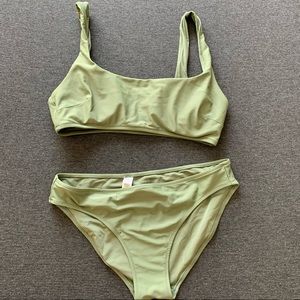 Aerie light green bikini set